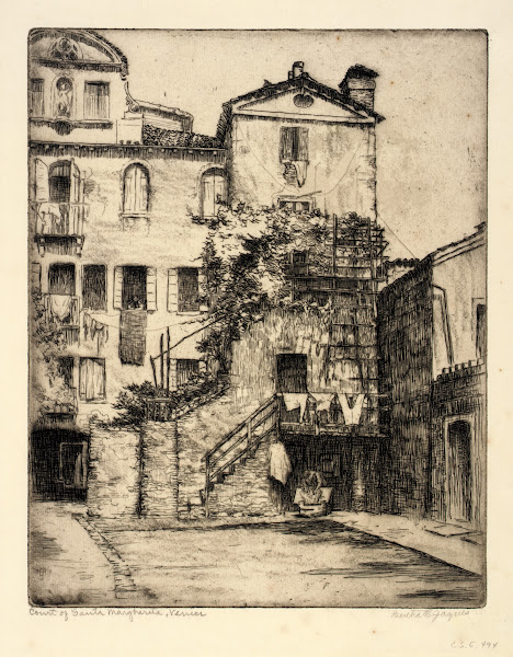 Court of Santa Margherita Venice 1911