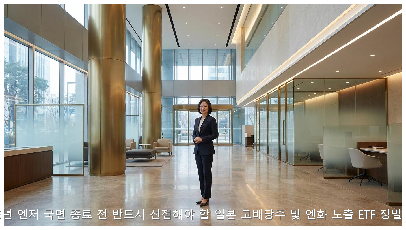 2026 일본 고배당주 및 엔화 ETF 투자 정밀 분석 핵심 안내 및 분석 인포그래픽 (4)