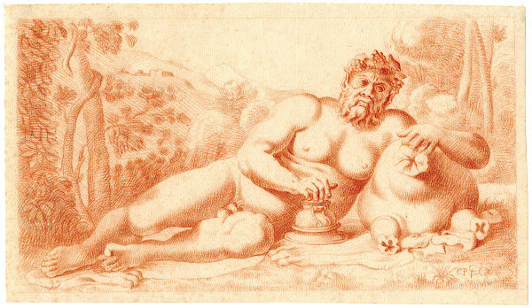 Beeld van een riviergod