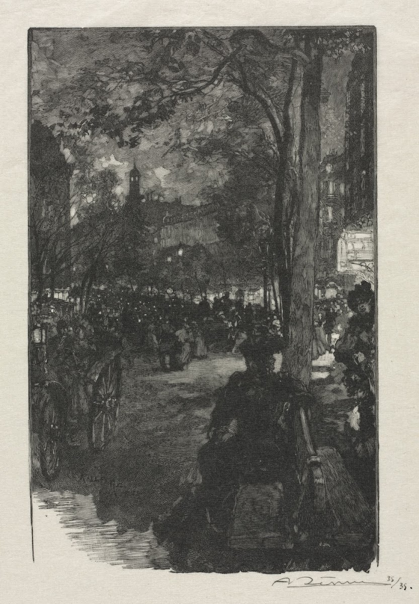 Boulevard Montmartre Evening 1890