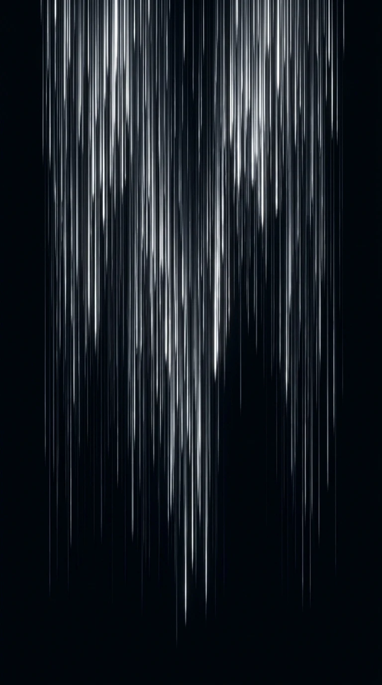 Minimalist Digital Rain Abstract with Gray Gradients - Free 4K mobile Wallpaper