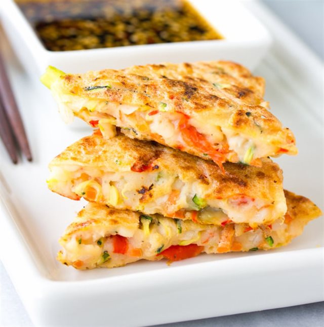 Bánh Pancake Rau Củ Hàn Quốc