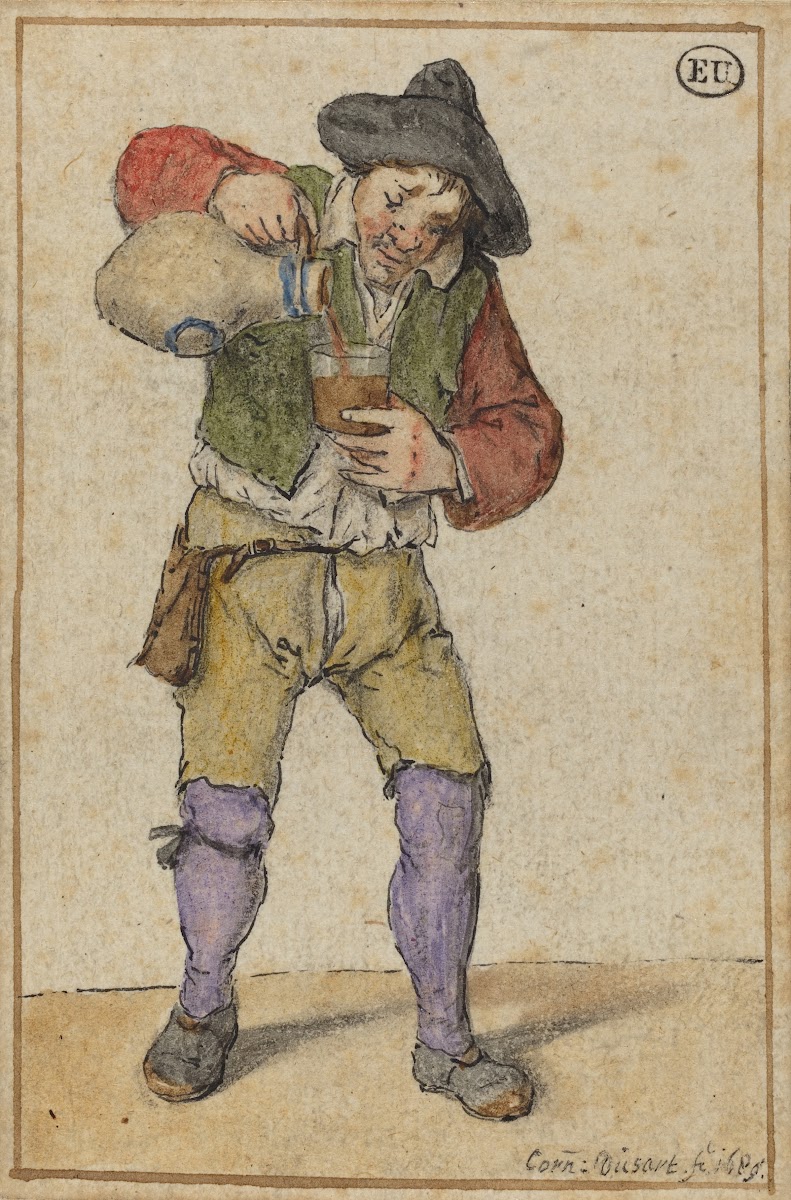 Peasant Filling A Glass 1689