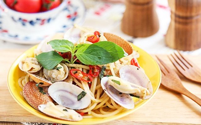 Mì Ý Sốt Nghêu Lụa