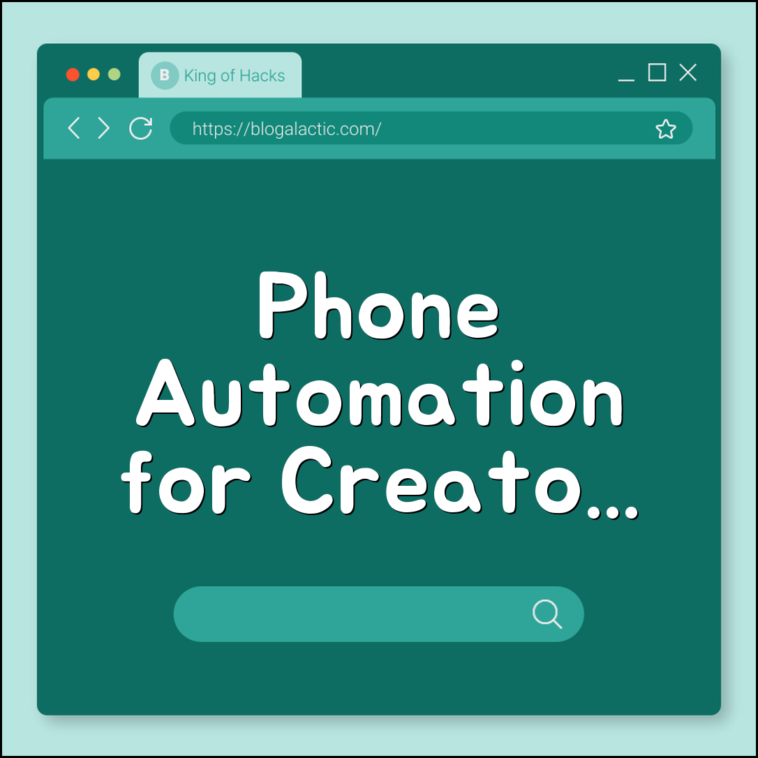 Phone automation for creators (NFC, location, triggers)