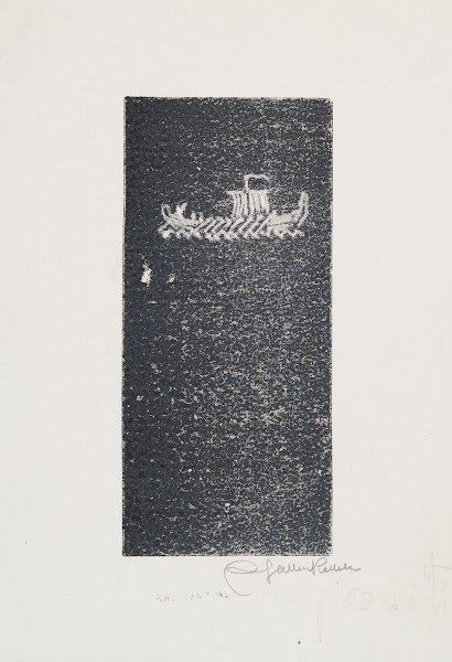 Koru Kalevala The Illustrated Kalevala Poem L vignette with Väinämöinens departu