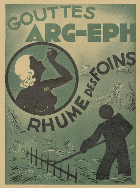 Gouttes Arg Eph  rhume des foins 1910 1950