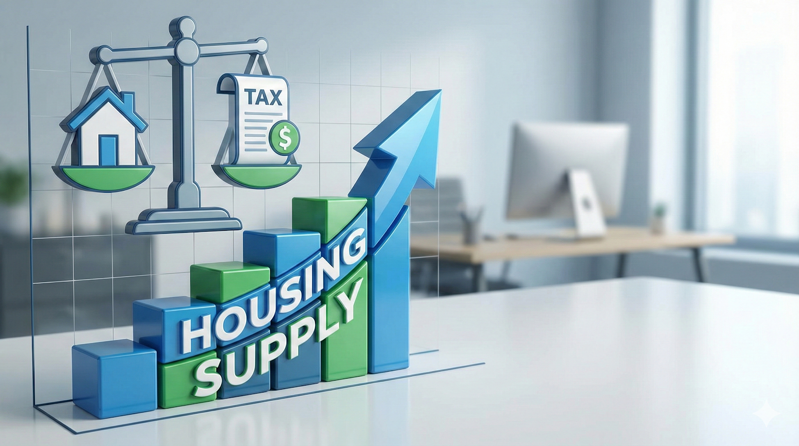 서울시 이주비 대출 지원 정책의 균형을 상징하는 이미지