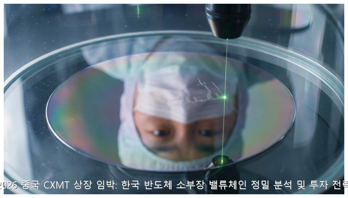 2026 중국 CXMT 상장 임박: 한국 반도체 소부장 밸류체인 정밀 분석 및 투자 전략 핵심 안내 및 분석 인포그래픽 (5)