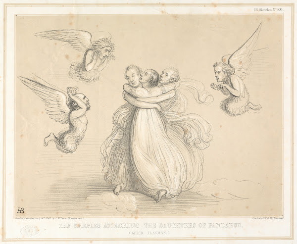 The Harpies Attacking the Daughters of Pandarus 1848