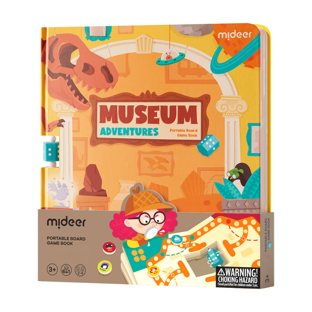 mideer 6-in-1 Portable Board Game Book - Museum Adventur