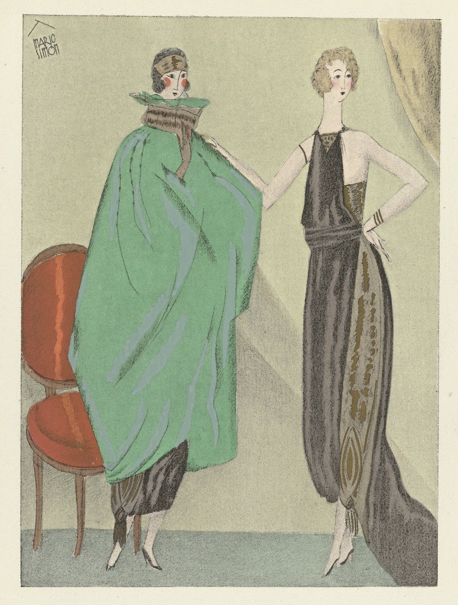 Les deux soeurs  Manteau et robe pour le soir de Beer 1920
