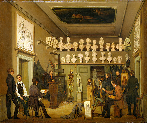 A Studio At The Academy Of Fine Arts Copenhagen C 1839
