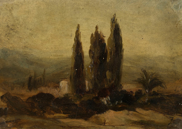 Les trois cyprès 19th century