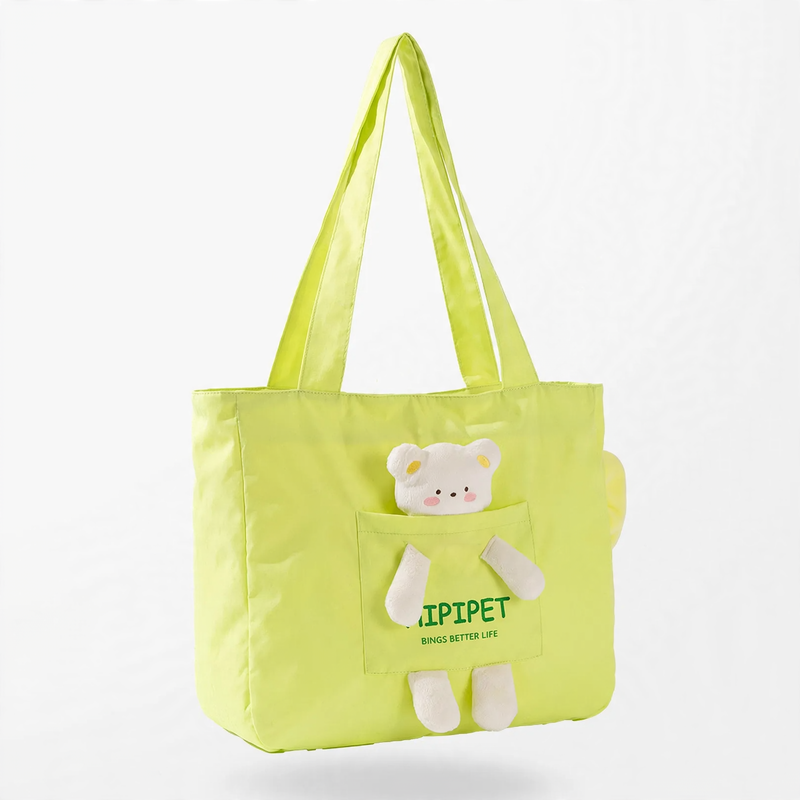 Portable pet carrier with shoulder strap