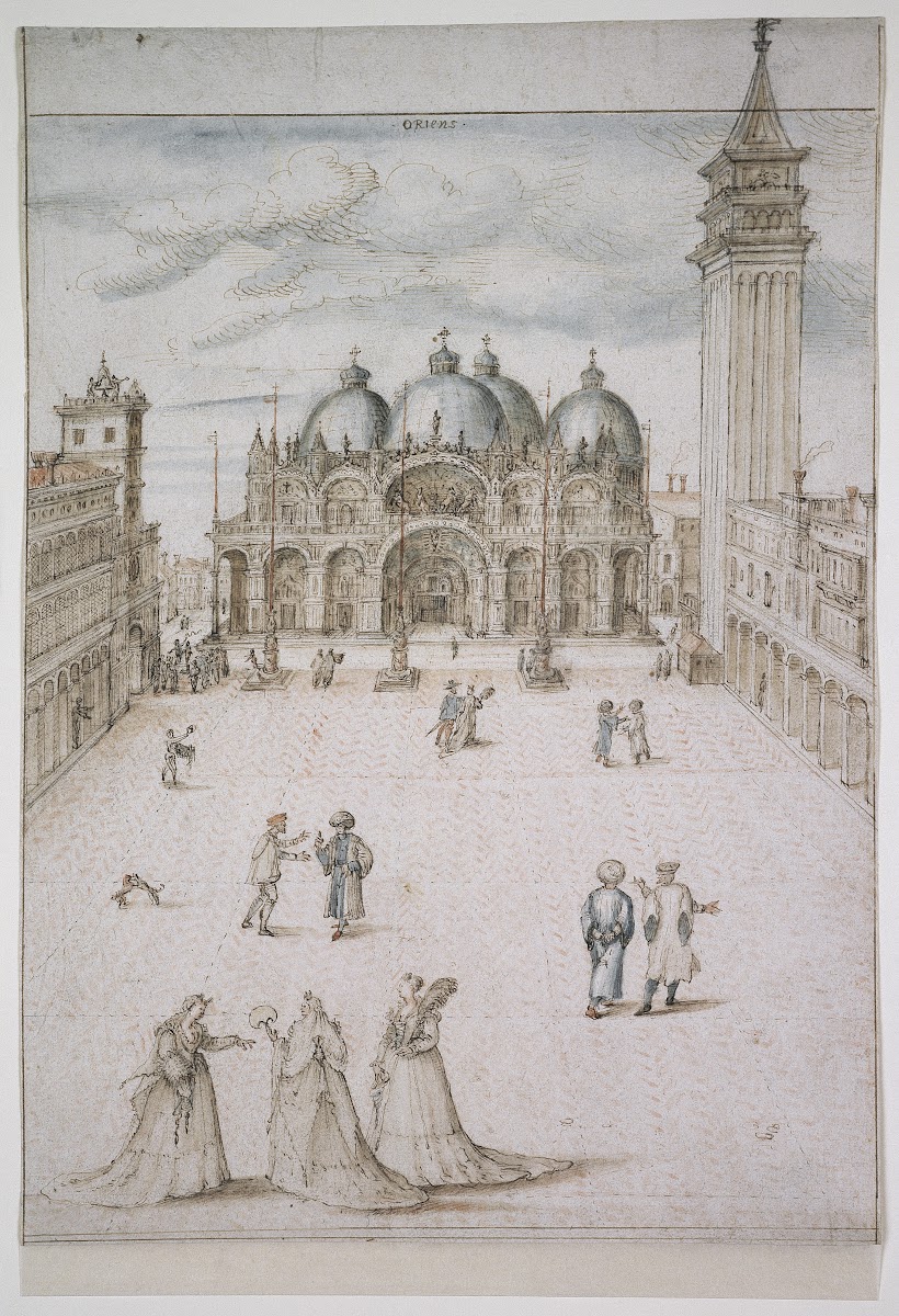 Der Markusplatz in Venedig ca 1578 1593