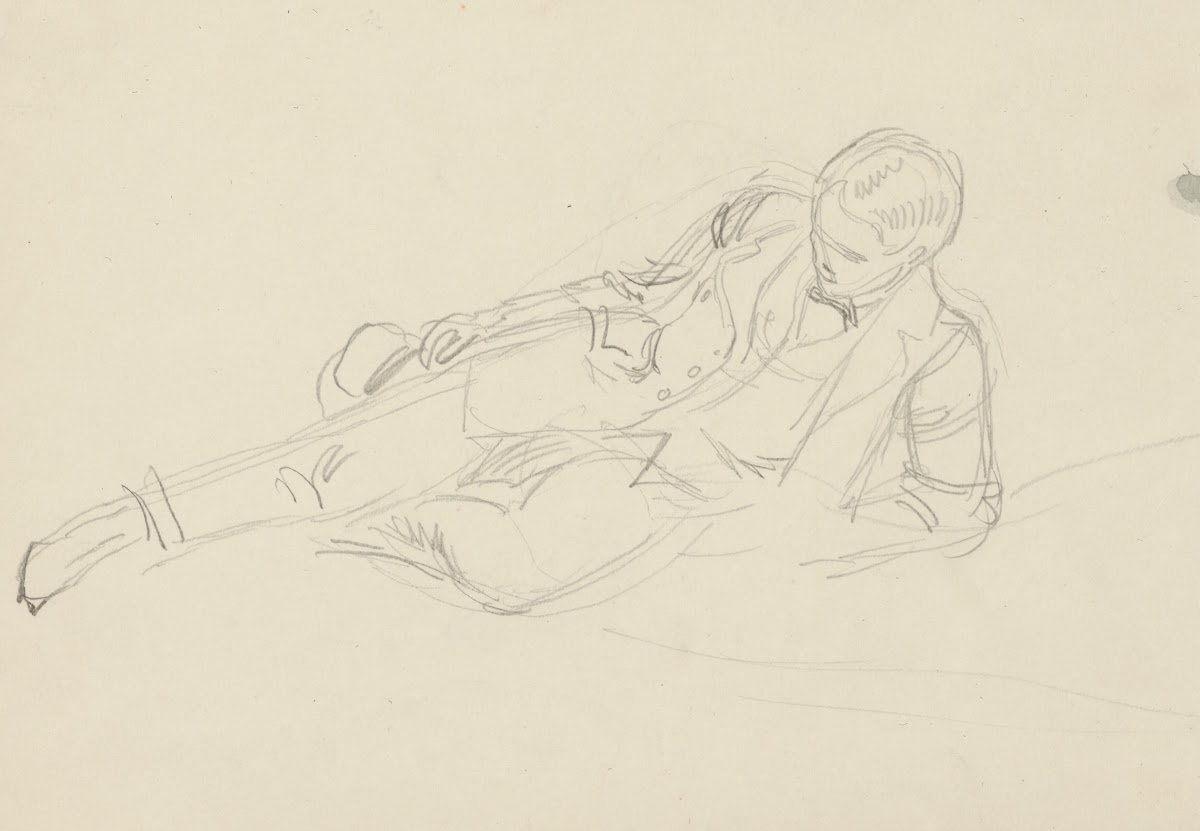 Man lying down 1895 1928