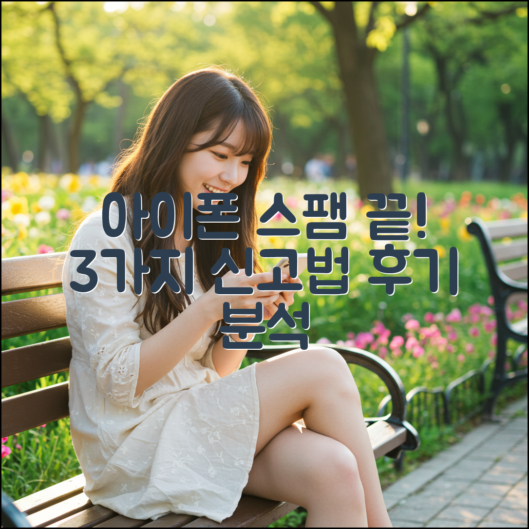 아이폰 스팸 신고, 3가지 방법으로 끝! 후기 분석