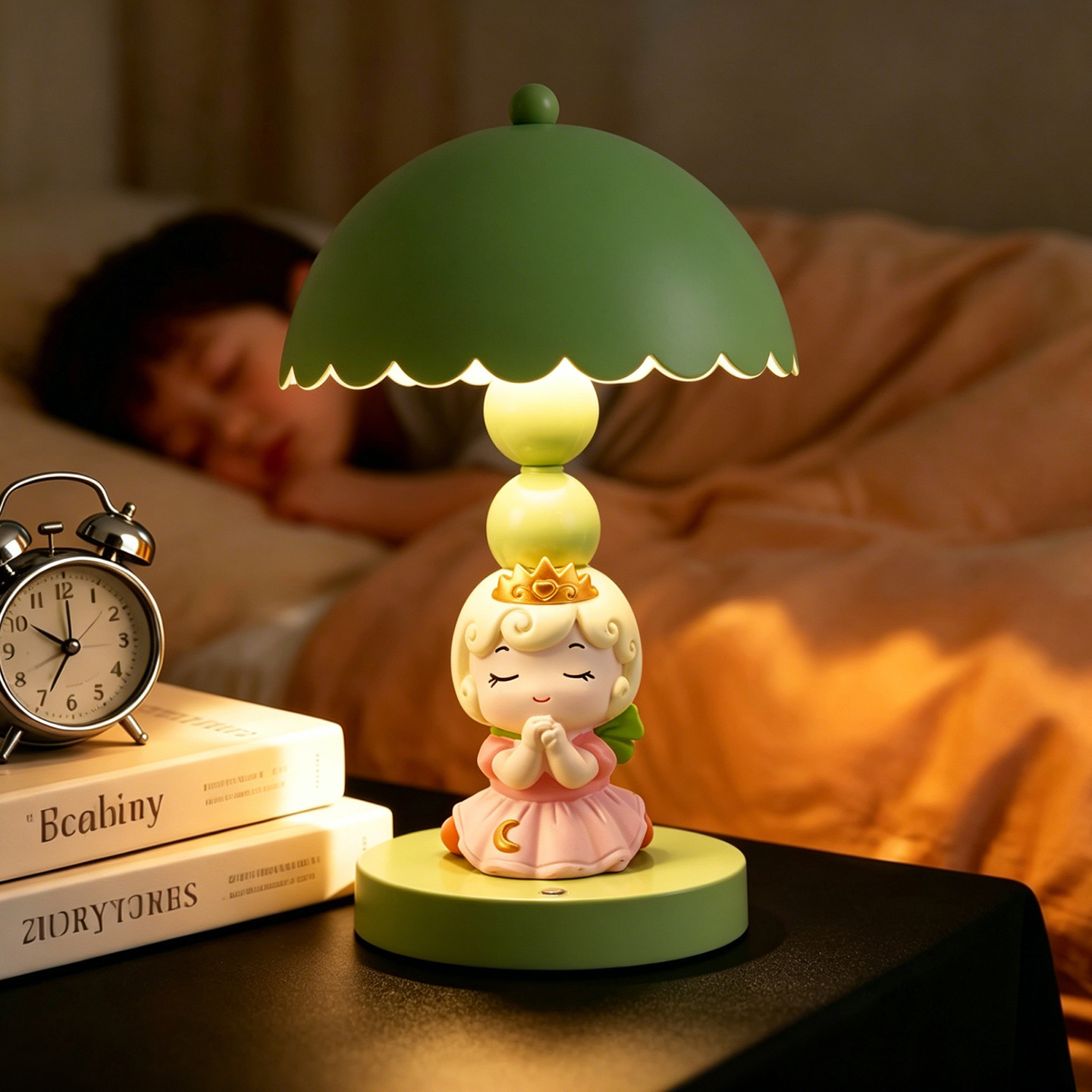 Princess Table Lamp, Night Lamp, 3-level dimmable