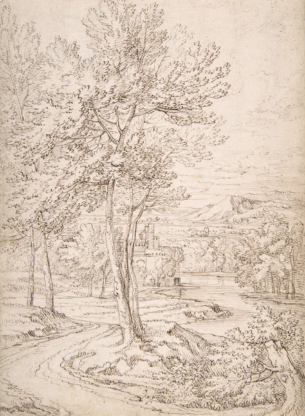 Classical Landscape with a Building and a River 17thearly 18th century