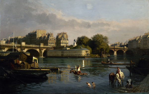 Le Pont Neuf et la pointe de lîle de la Cité 1860