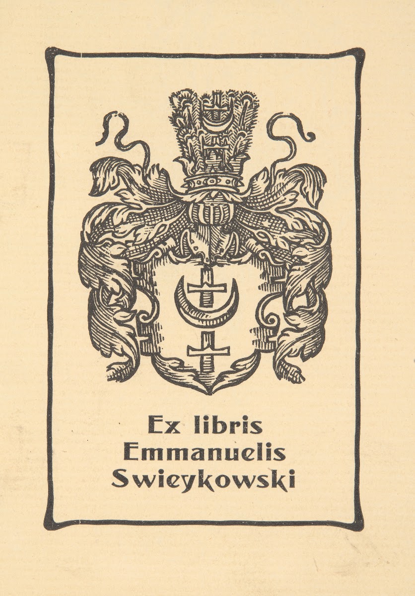 Ekslibris Emmanuela Świeykowskiego 1874 1909 1900