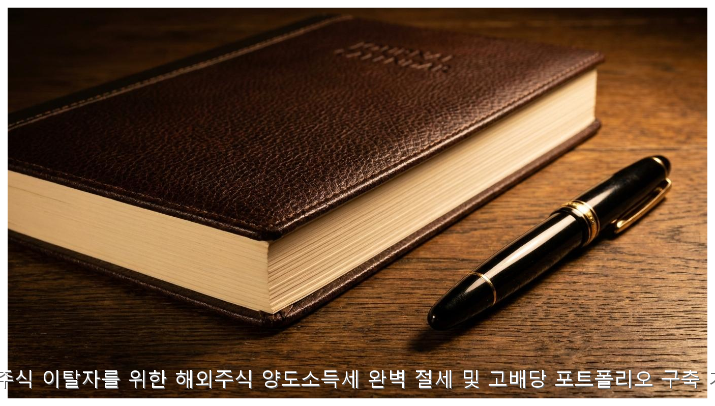 국내 주식 이탈자를 위한 해외주식 양도소득세 완벽 절세 및 고배당 포트폴리오 구축 가이드 핵심 안내 및 분석 인포그래픽 (4)