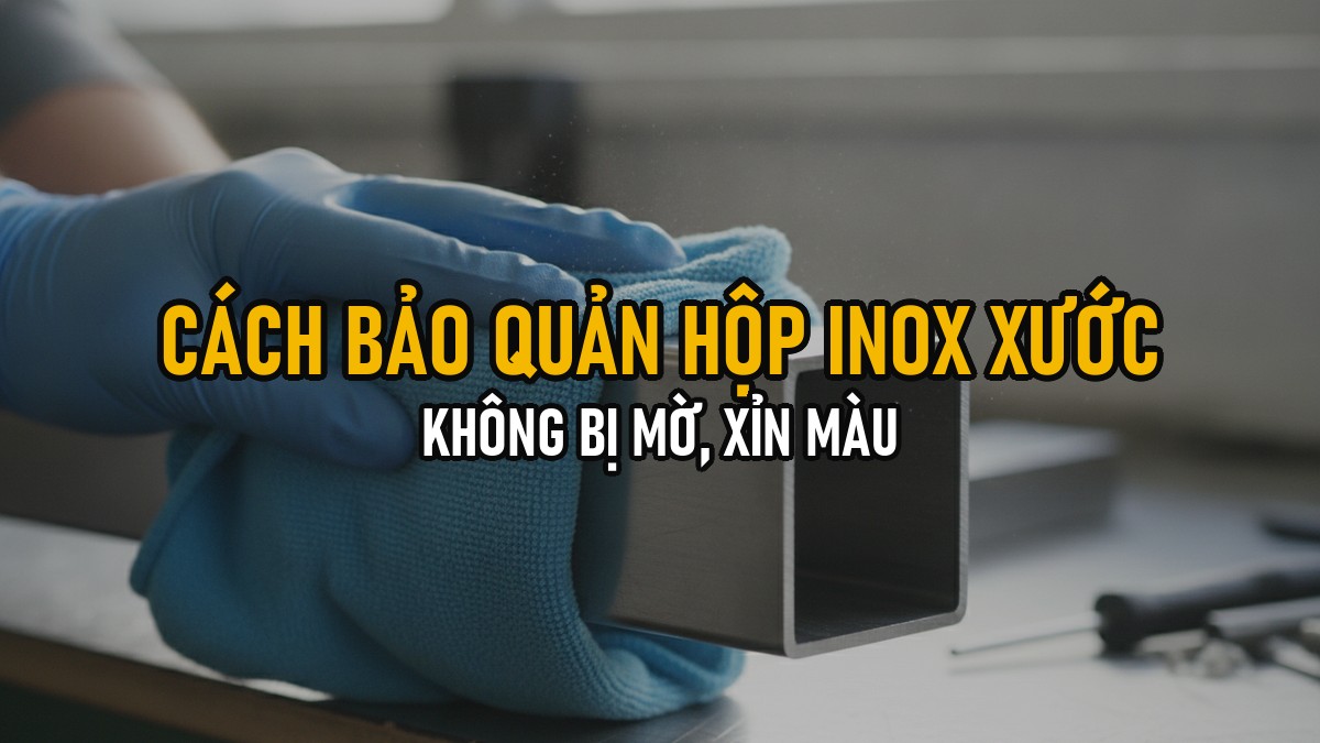 Cách Bảo Quản Hộp Inox Xước Không Bị Mờ, Xỉn Màu Theo Thời Gian
