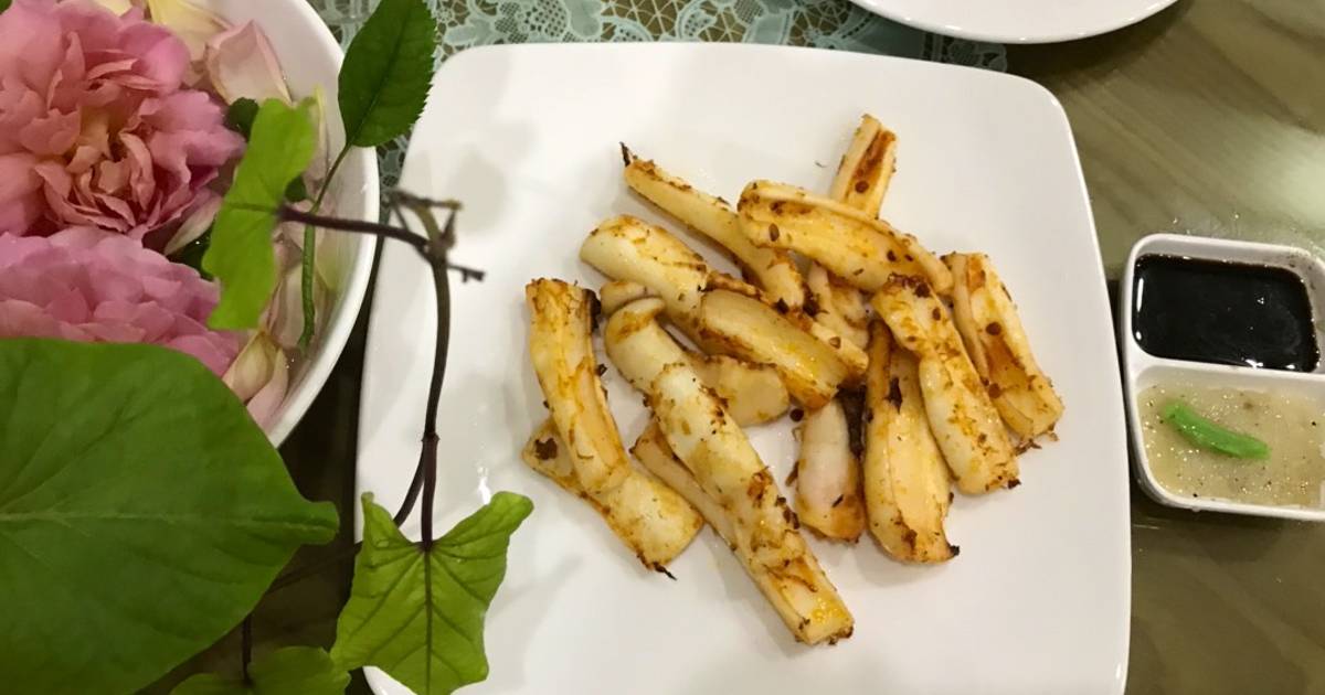 Mực nướng sa tế - Air fryer - Nồi chiên không dầu