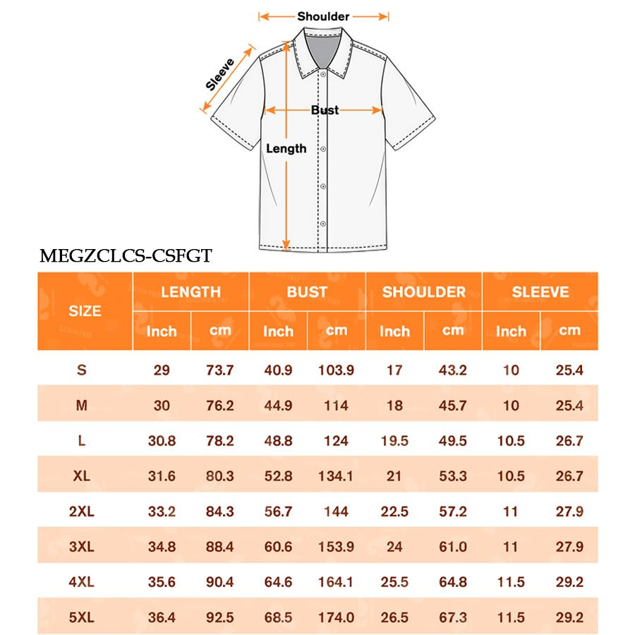 Regular Collar Shirt with Orange Reflective Strips