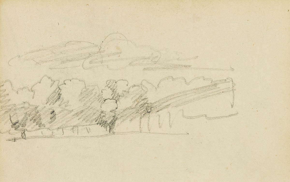 Landscape with a row of trees 1812   1814