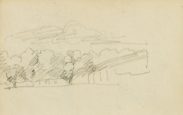 Landscape with a row of trees 1812   1814