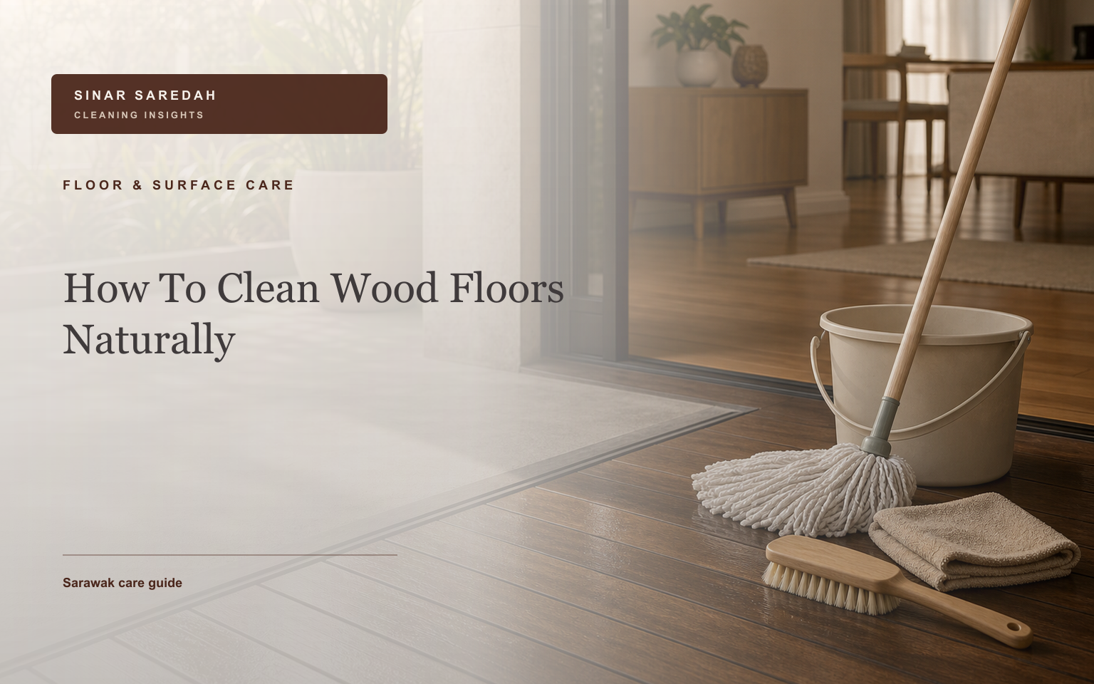How To Clean Wood Floors Naturally | Sinar Saredah