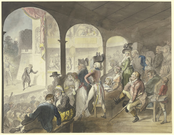 Theaterpublikum bei einer Aufführung des Hamlet ca 1781 1788