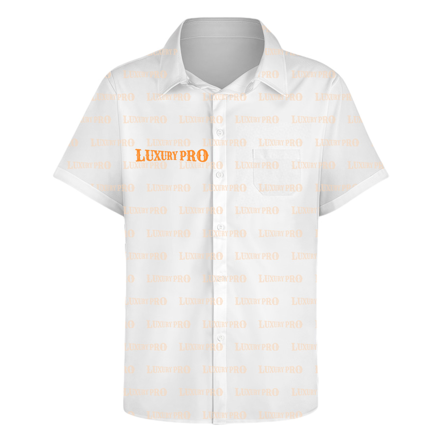 AOP EO Regular Double Collar With Pocket – Linglong Linen Fabric