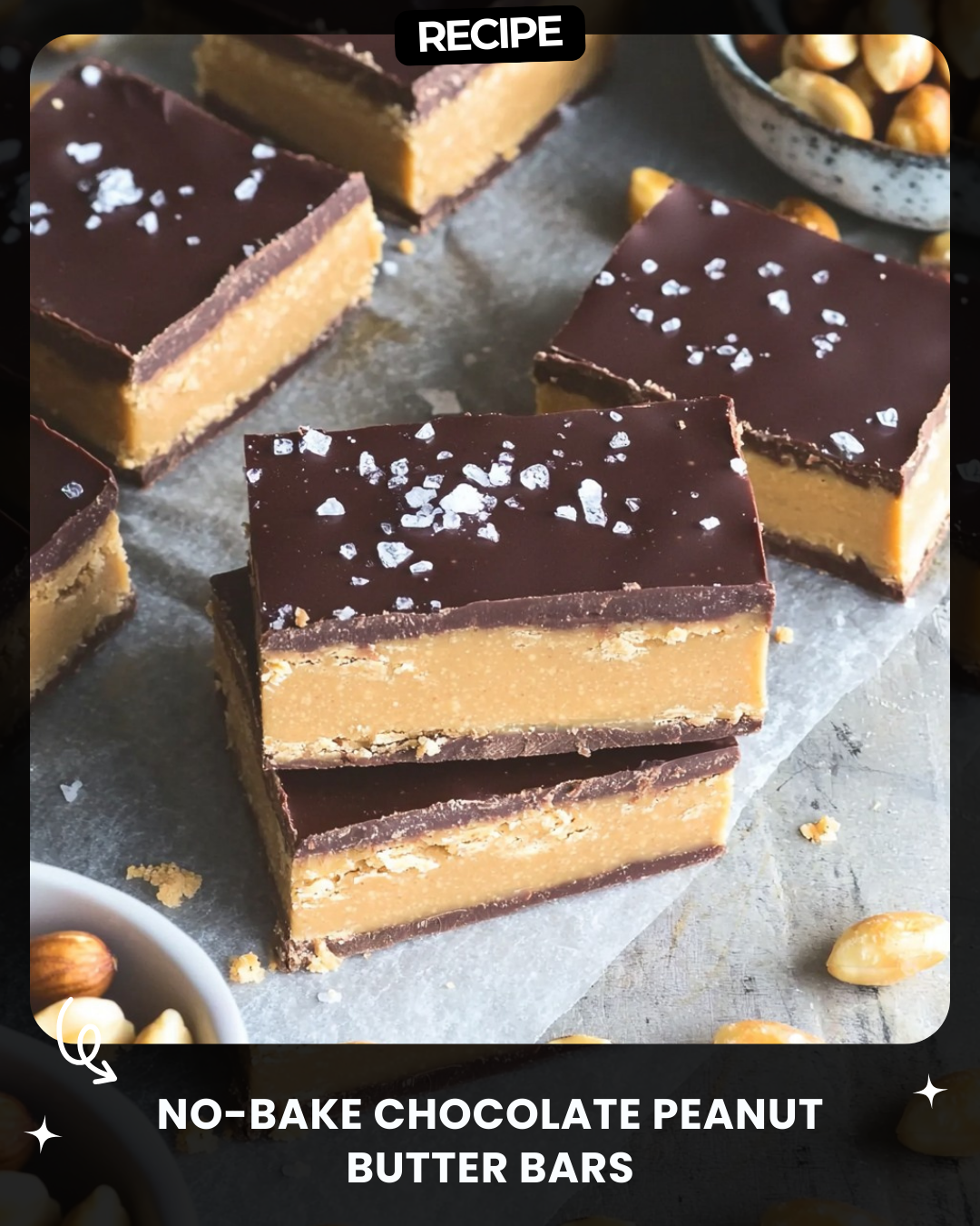 No-Bake Chocolate Peanut Butter Bars