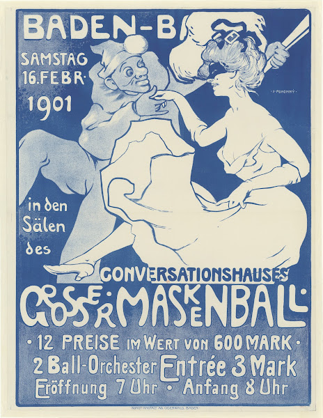 Baden Baden Samstag 16 Febr 1901 Conversationshauses Grosser Maskenball 1901