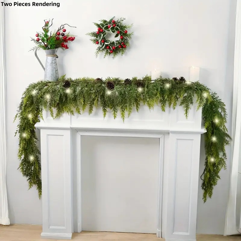 Weihnachtskranz, Kunststoff, handgefertigt
