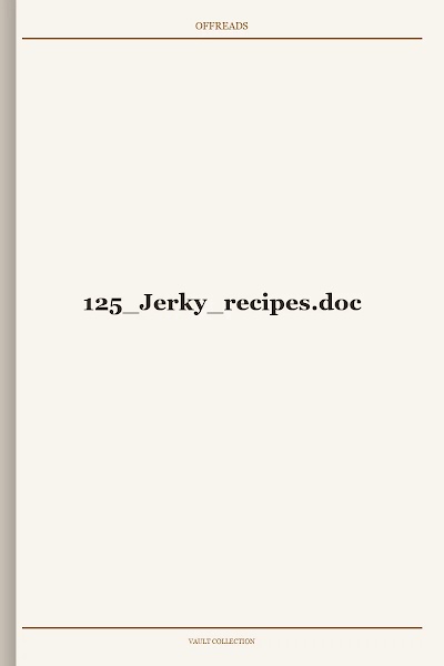 125 Jerky recipes