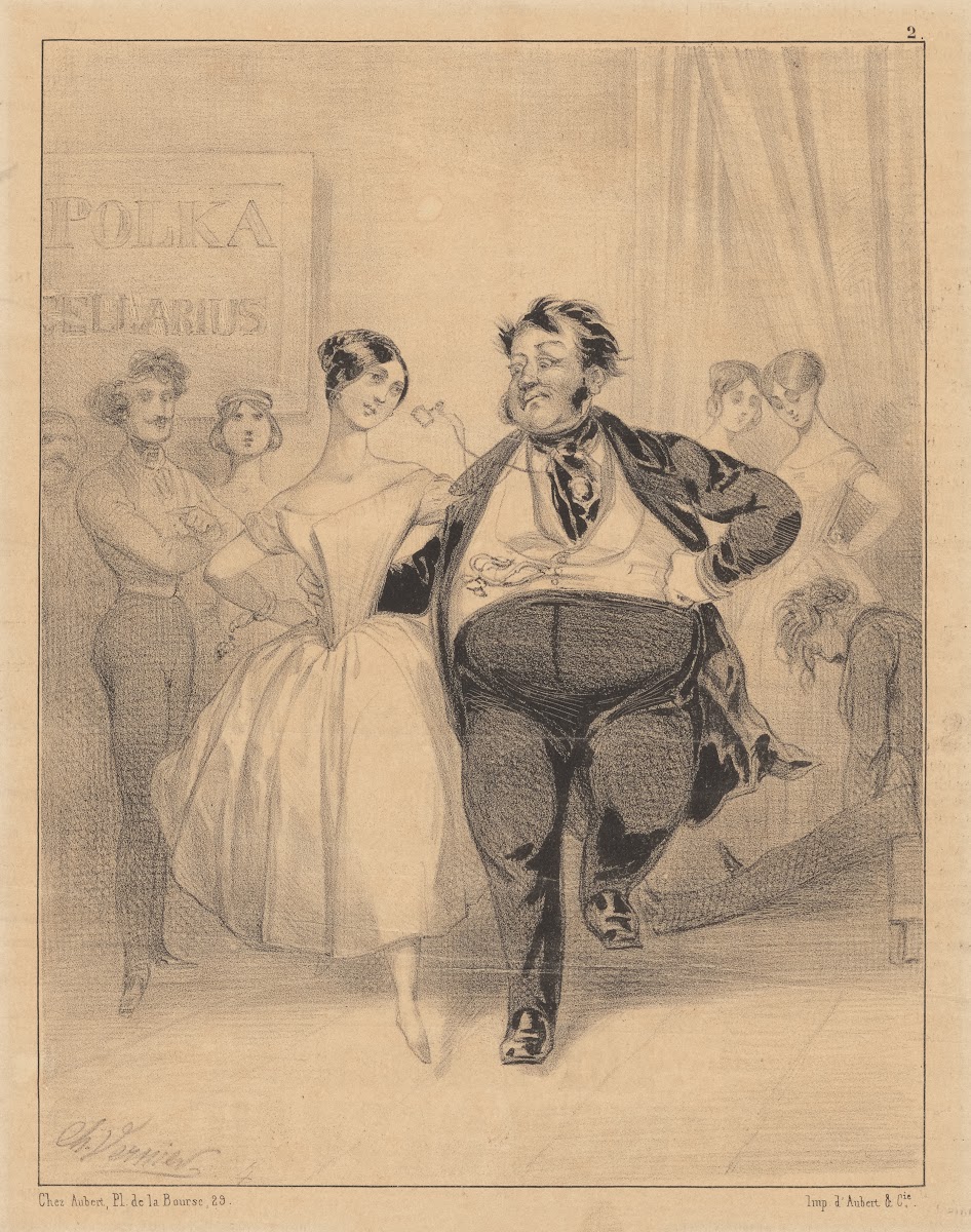 La polkamanie la leçon chez Cellarius 1840 1903