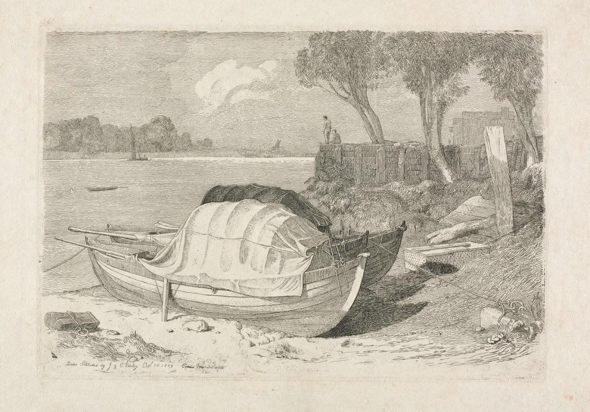 Two Beached Fishing Boats 1809