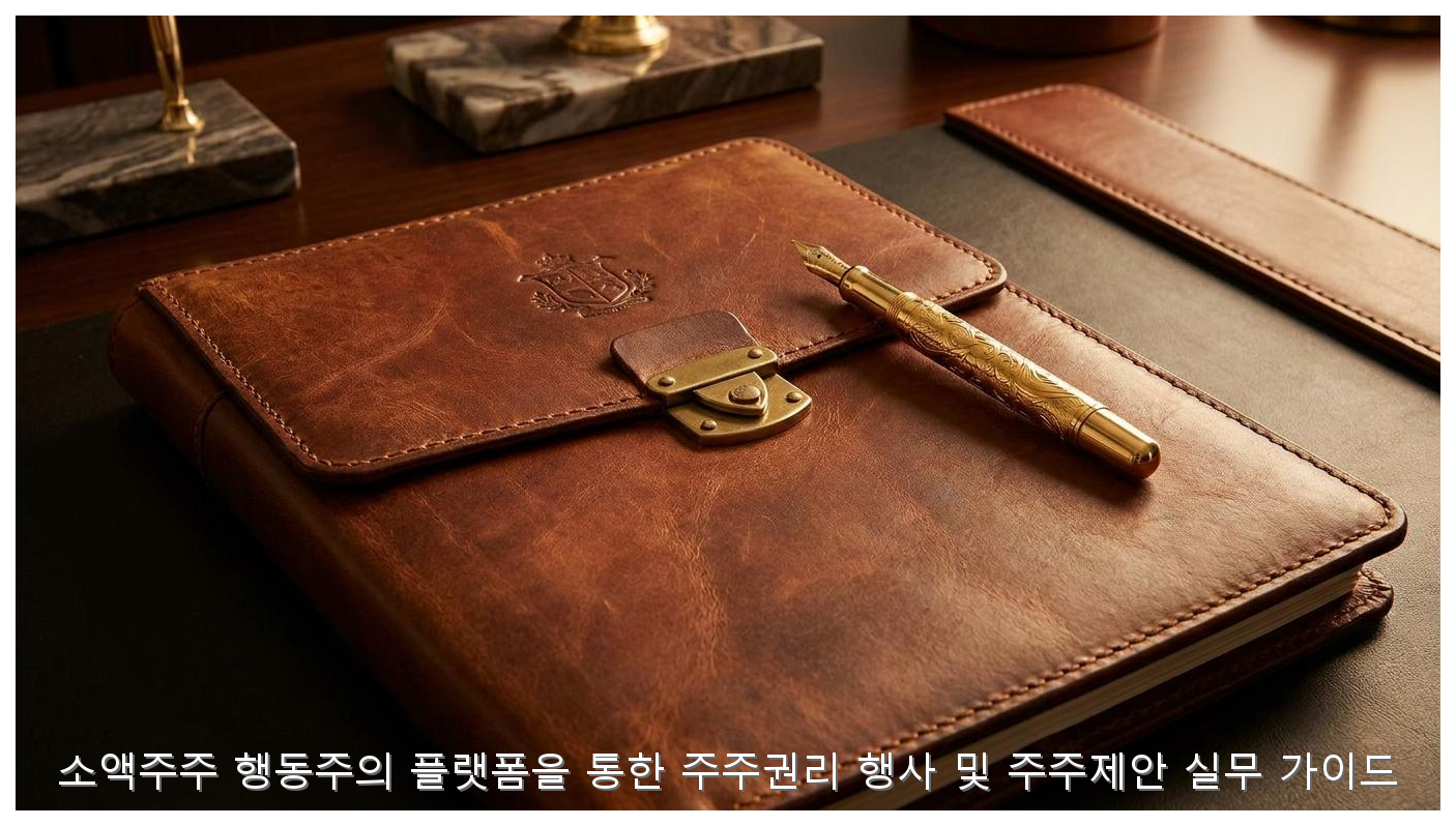 소액주주 행동주의 플랫폼을 통한 주주권리 행사 및 주주제안 실무 가이드 핵심 안내 및 분석 인포그래픽 (4)