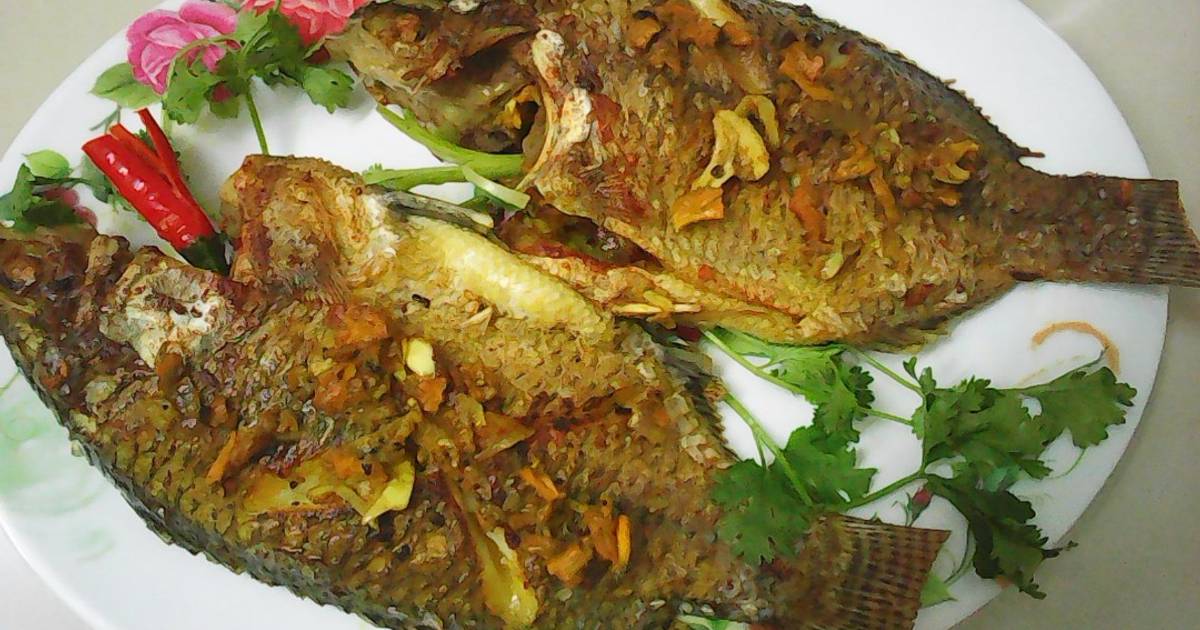 Cá rô phi chiên nghệ tươi