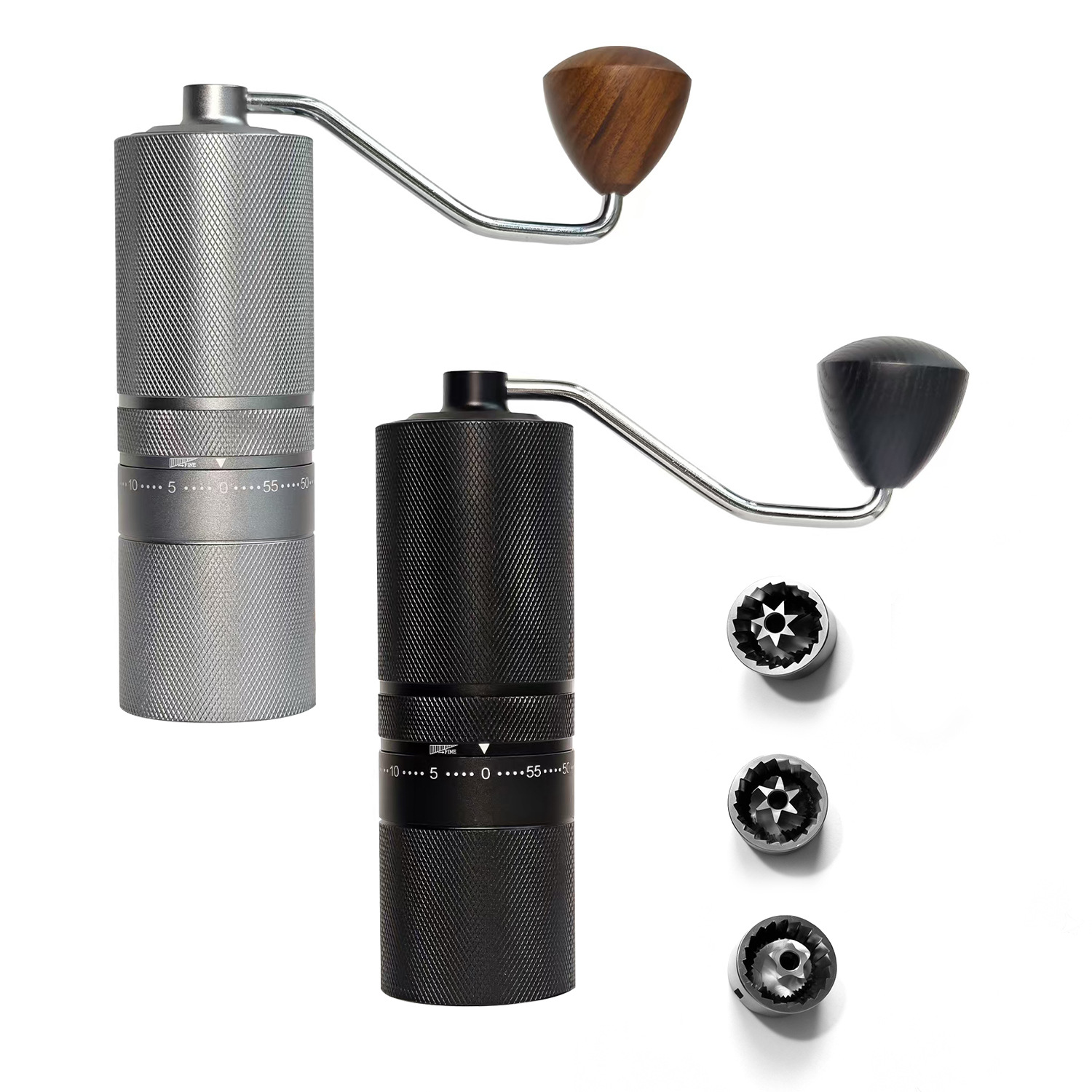 Handkaffeemühle mit Stahlkern, Luxus-Design