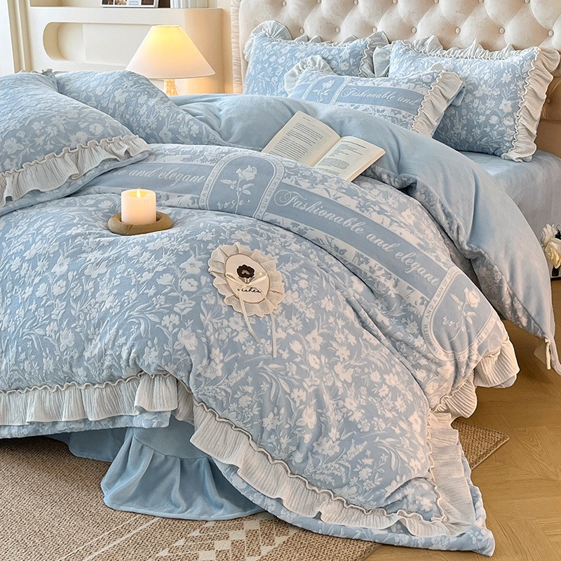 Milchfaser-Bettwäsche-Set, 4-teilig, für den Winter