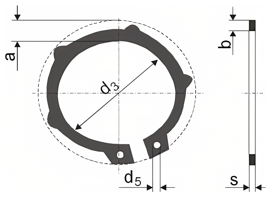 DIN 983 – Technical drawing