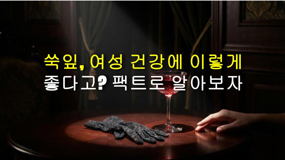 쑥잎, 여성 건강에 이렇게 좋다고? 팩트로 알아보자