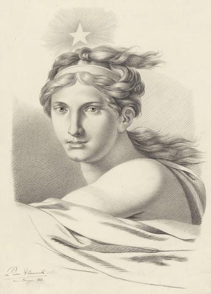 Bust of a woman with a star 1810