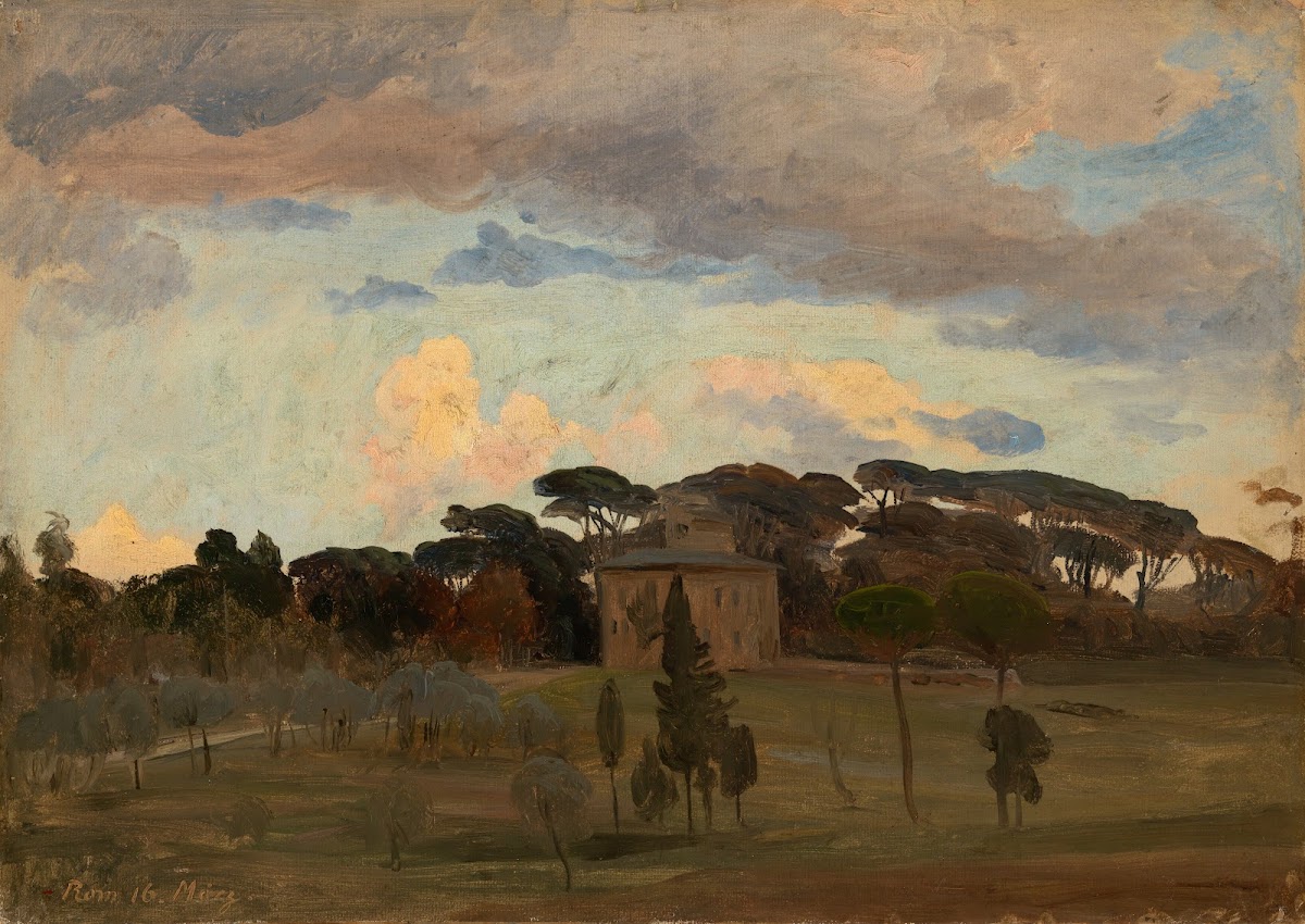 Die Casina di Raffaello im Park der Villa Borghese 1840