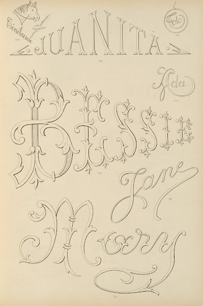 Album de chiffres  monogrammes couronnes de noblesse francaises et etrangeres Pl